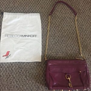 Rebecca MINKOFF Crossbody Burgundy/gold purse